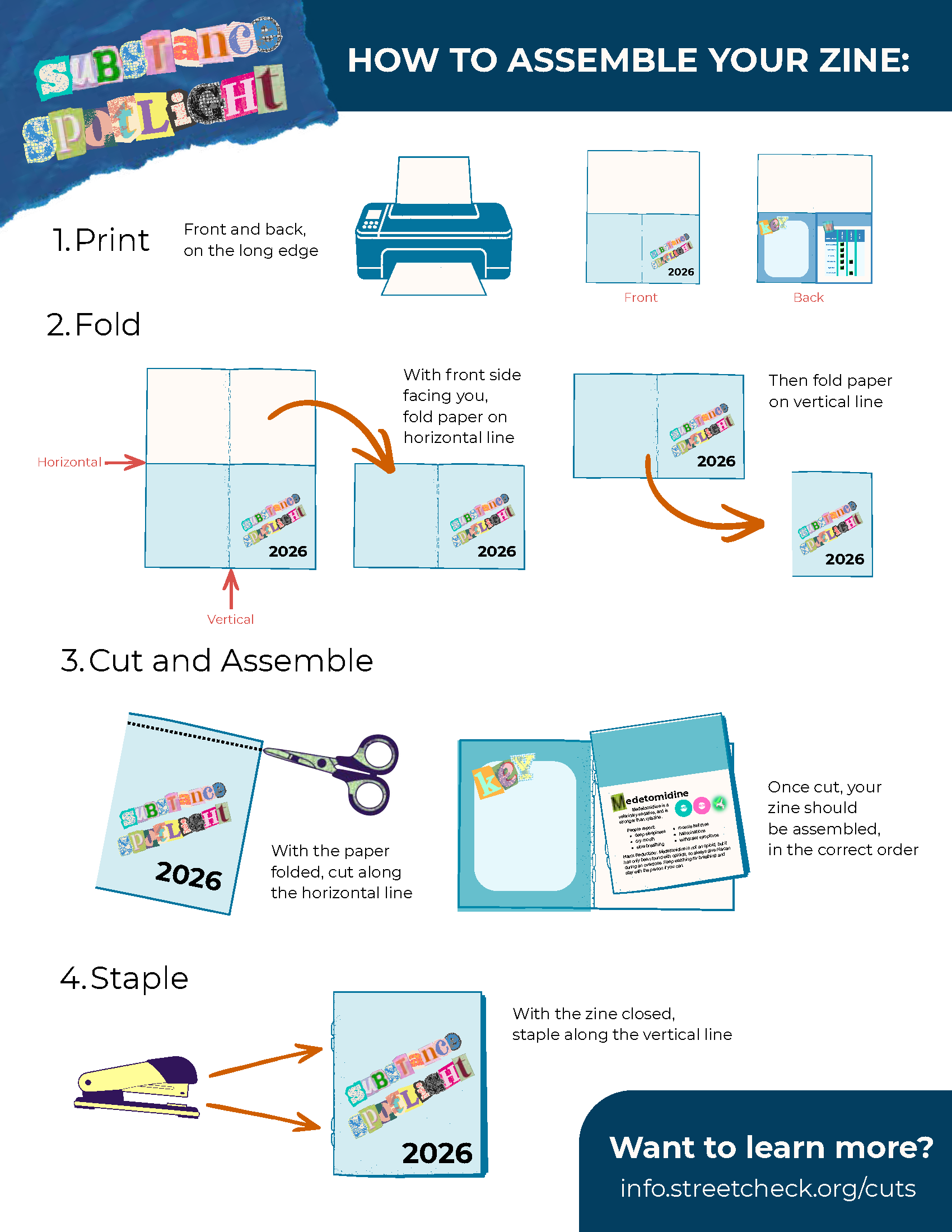 Zine Assembly Instructions.